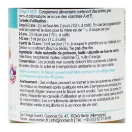 Norsan Oméga 3 Kids Huile de Poisson & Foie de Morue 150ml