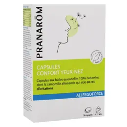 Pranarom Allergoforce Capsules Confort Yeux-Nez 30 capsules