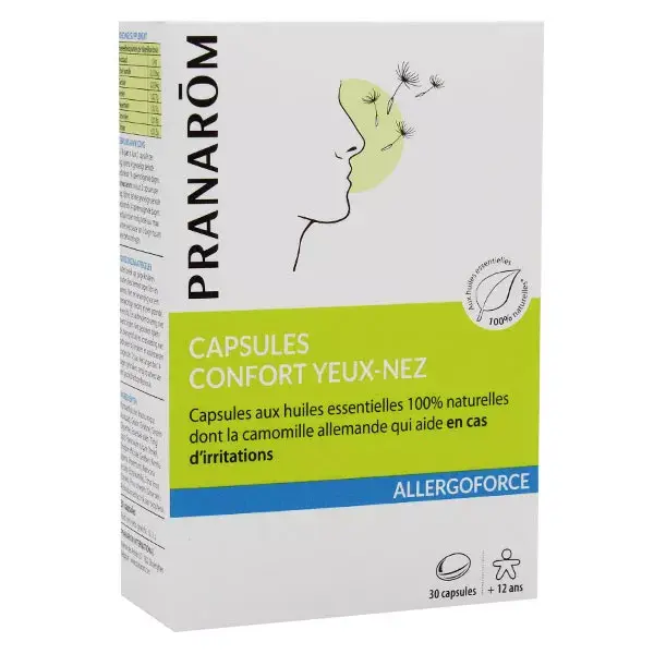 Pranarom Allergoforce Capsules Confort Yeux-Nez 30 capsules