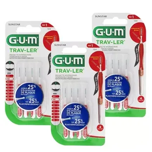 Gum Scovolino Trav Ler 0,8mm Lotto di 3 x 4 unità