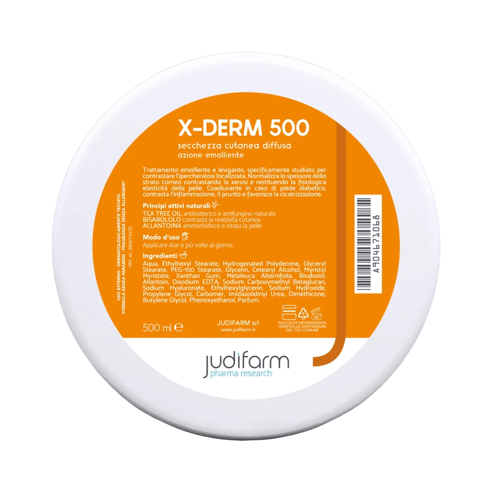 X-Derm 500 Crema Eudermica Idrolenitiva Pelle Sensibile 500 ml