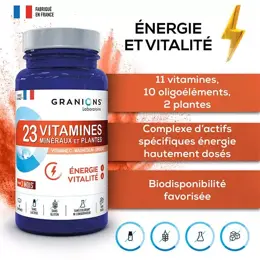 Granions 23 Vitamines Énergie Vitalité 90 comprimés