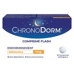 Chronodorm Mélatonine 1mg 30 comprimés sublinguaux