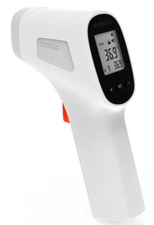 Thermomètre frontal infrarouge numérique Motorola TE-93 blanc