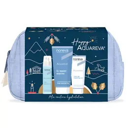 Noreva Coffret Aquareva Crème Riche 40ml + Sérum 30ml+ Gel Moussant 200ml + Trousse Offerte