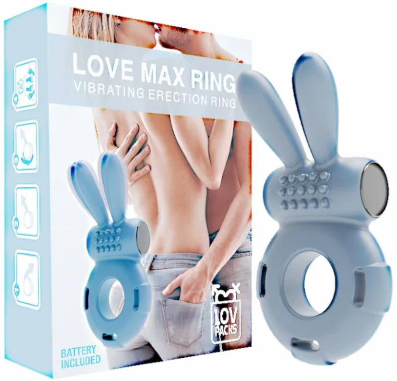 LOVPACKS Love Max Ring Vibrationsring für Sie und Ihn, Blau