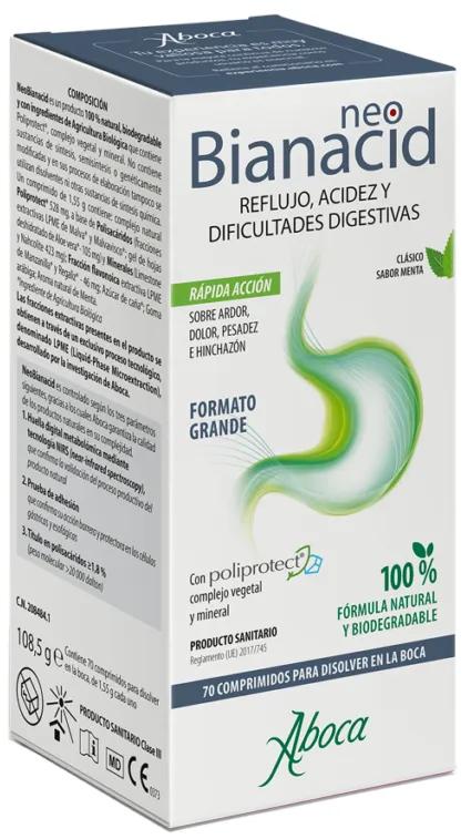Aboca Neobianacid Maagzuur en Reflux Munt 70 Tabletten