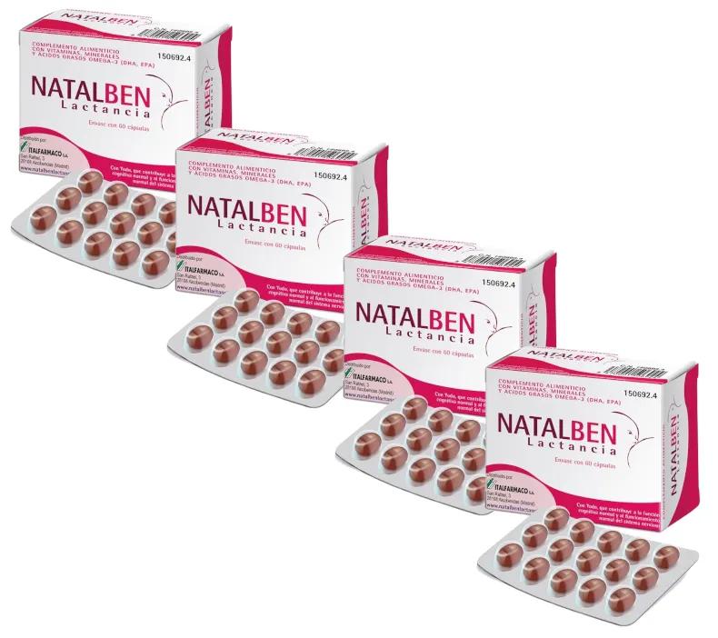 Natalben Borstvoeding 4x60 capsules