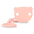Suavinex Wild&amp;Free Pacifier Clip with Pink Bear +0m