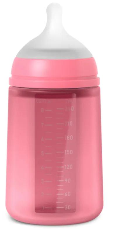 Suavinex Babyflasche "Second" Mit Griffen – 270 Ml, Mit Anti-Kolik-System, Ab 4 Monaten