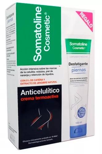 Somatoline Thermoactieve Crème 250 ml + Antivermoeidheid Benen 100 ml