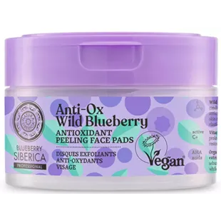 Natura Siberica Blueberry Antioxidant Exfoliating Facial Discs 20 units