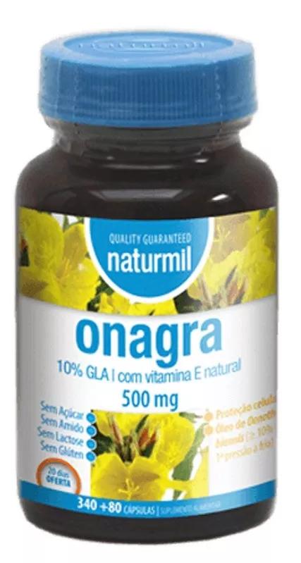 Naturmil Onagra com Vitamina E Natural 500mg 340 + 80 Pérolas