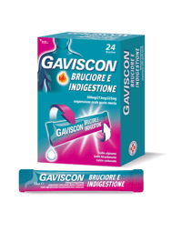 Gaviscon Bruciore e Indigestione Sospensione Orale Gusto Menta 24 Bustine