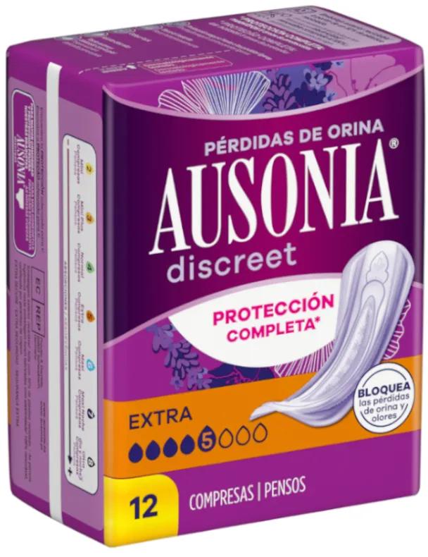 Ausonia Discreet Compresse de perte d'urine supplémentaire pour femme 12 unités