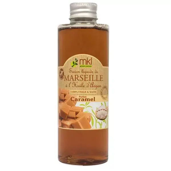 MKL verde natura sapone liquido Marsiglia "Caramel" 100ml "