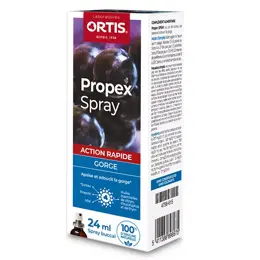 Ortis Propex Spray Gorge Apaise et Adoucit en Cas de Voies Respiratoires Irritées 24ml