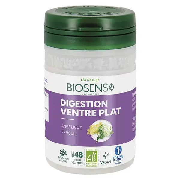 Biosens Digestion Ventre Plat Bio 48 gélules végétales