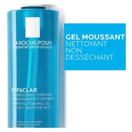 La Roche Posay Effaclar Gel Moussant Purifiant Peaux Grasses et Sensibles Lot de 2 x 400ml