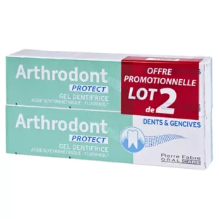 ARTHRODONT proteggi dentifricio Gel fluorurato confezione di 2 x 75ml