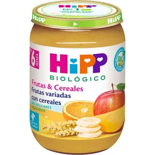 HiPP Tarrito de Frutas Variadas con Cereales +6m BIO 190 gr