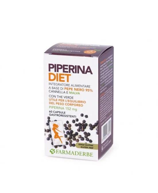 Farmaderbe Piperina Diet Integratore Peso Corporeo 60 Compresse