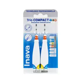 Inava Brossettes Trio Compact 1. 2. 3 Espaces Étroits 6 recharges