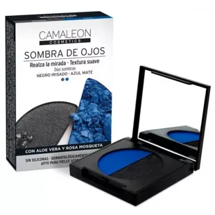 Chamäleon-Schwarz-Blau-Lidschatten