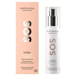 MÁDARA Sos Hydratation Crème Hydratante Redynamisante Régénératrice Bio 50ml