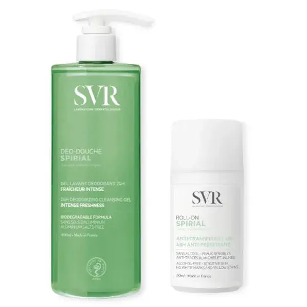 SVR Routine Spirial Anti-Transpirante Déo-douche 400ml et Roll'on