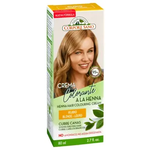 Corpore Sano Henna Coloring Cream Blonde Hair Coverage 80 ml