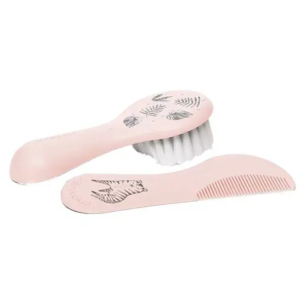 Suavinex Pink Brush + Comb Set