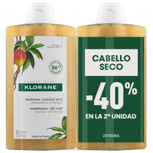 Klorane Champô Nutritivo Manga 2x400 ml