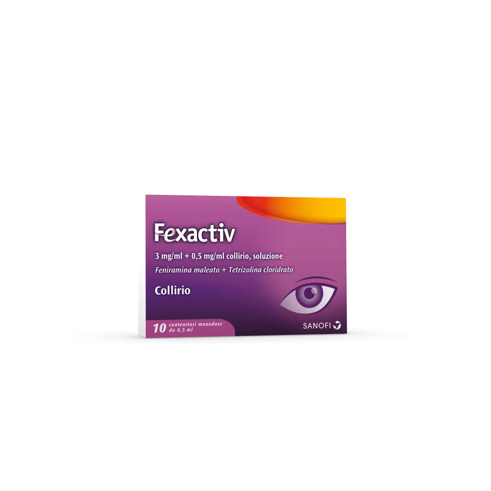 Fexactiv Collirio Antistaminico 0,3%+0,05% Soluzione Oculare 10 Contenitori Monodose