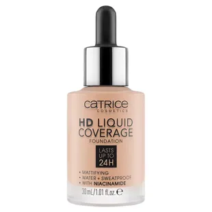 Fondotinta liquido ad alta coprenza Catrice Visage HD n. 020 Rose Beige 30ml