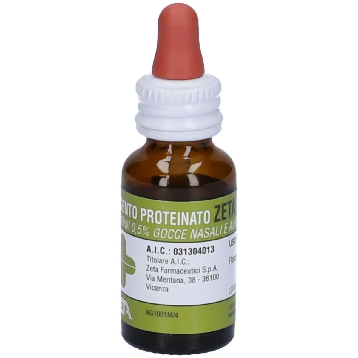 Argento Proteinato Zeta 0,5% Gocce Naali e Auricolari 10 ml