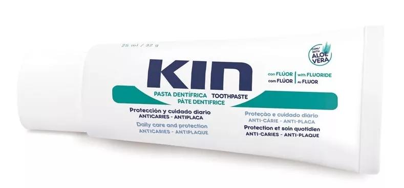 Kin Pasta dentífrica com Flúor e Aloe Vera 25ml