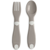 Chicco My First Cutlery Set Grey +12m