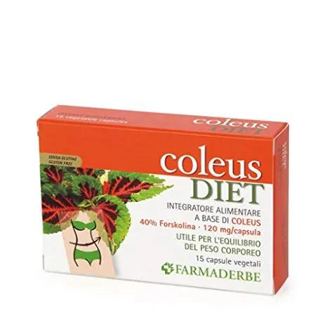 Farmaderbe Coleus Diet Integratore Peso Corporeo 15 Capsule