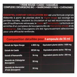 SID Nutrition Essentiel Confort Circulatoire Bio 20 ampoules