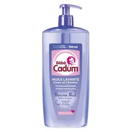 Cadum Bébé Bonne Nuit Huile Lavante Corps & Cheveux Lavante Apaisante Camomille & Fleur d'Oranger 750ml