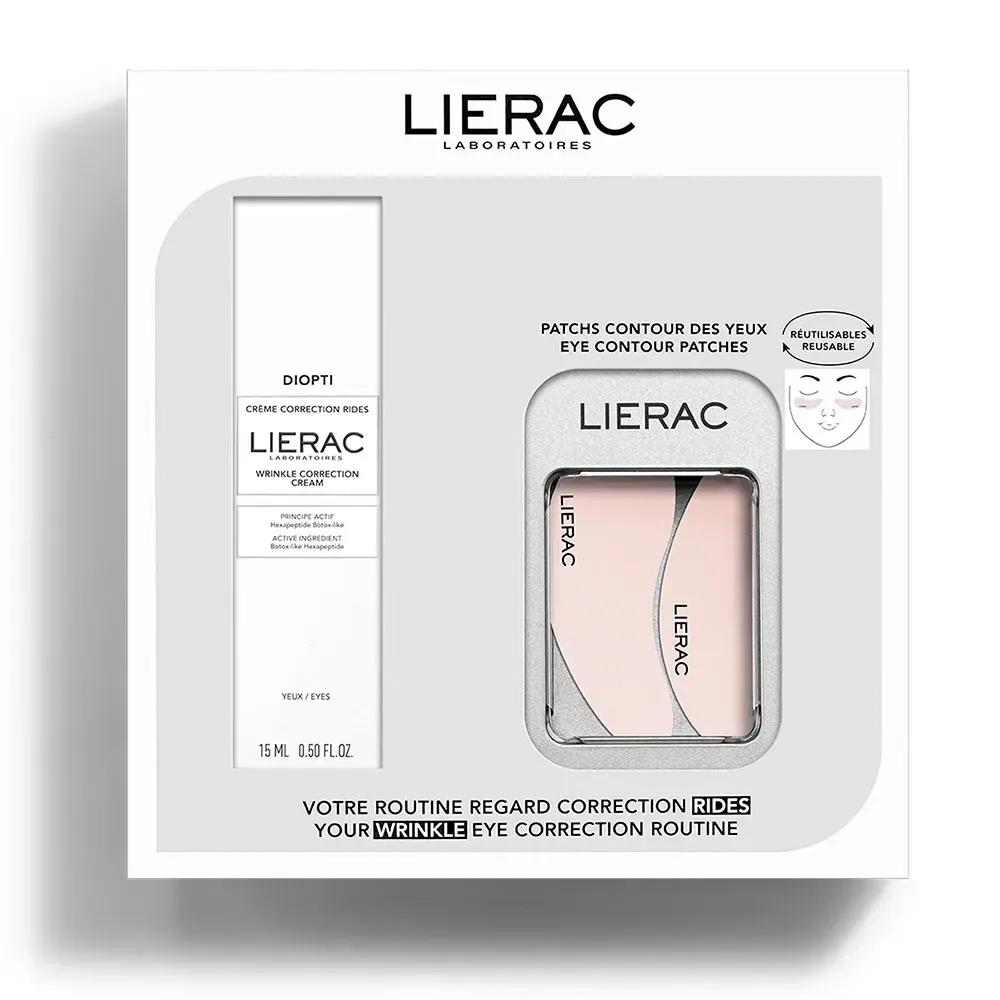 Lierac Diopti Cofanetto Routine per la Correzione delle Rughe degli Occhi Crema 15 ml + Patchs in Regalo