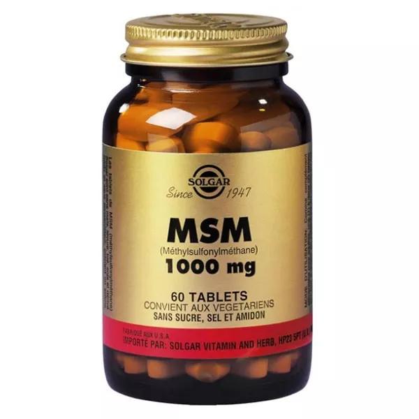 Solgar MSM 1000 mg 60 tabletas