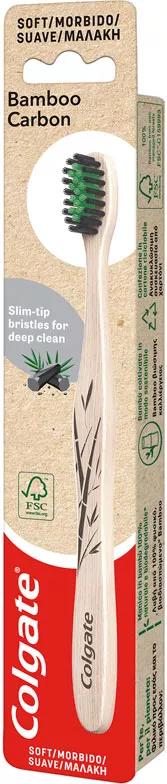 Colgate Escova de Dentes de Bambú Carvão Suave 1 un