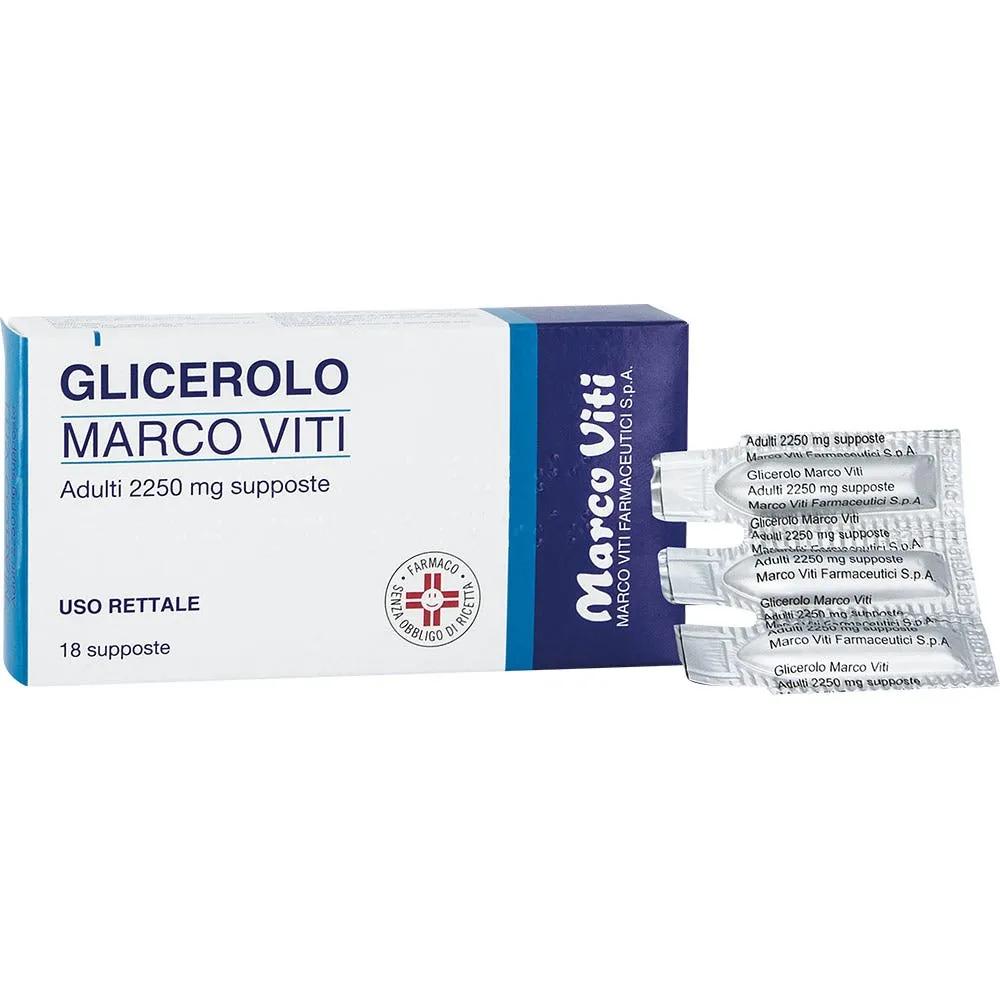 Glicerolo Marco Viti 2250 Mg Adulti Stitichezza Occasionale 18 Supposte