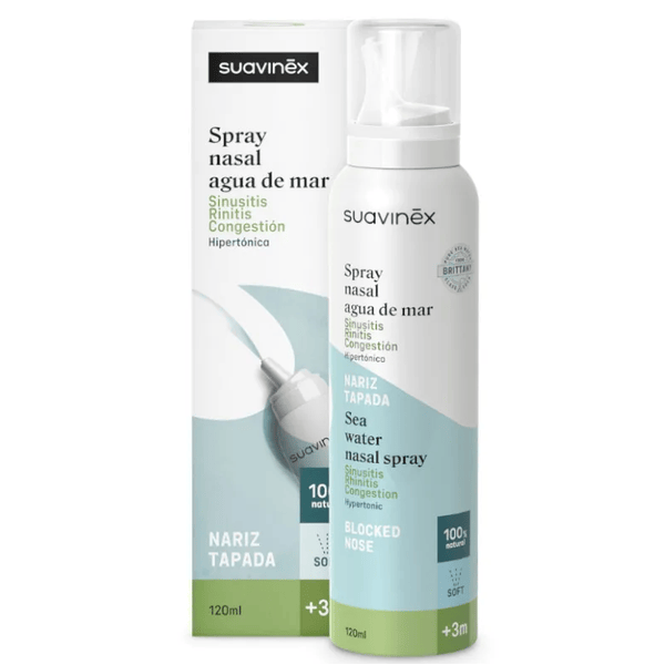 Suavinex Spray Nasal para Sinusite, Rinite e Congestão +3 meses 120 ml ...
