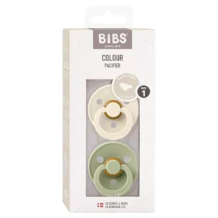 Babadores Chupetas Cor Anatômico Marfim/Sálvia 0-6m 2 unidades