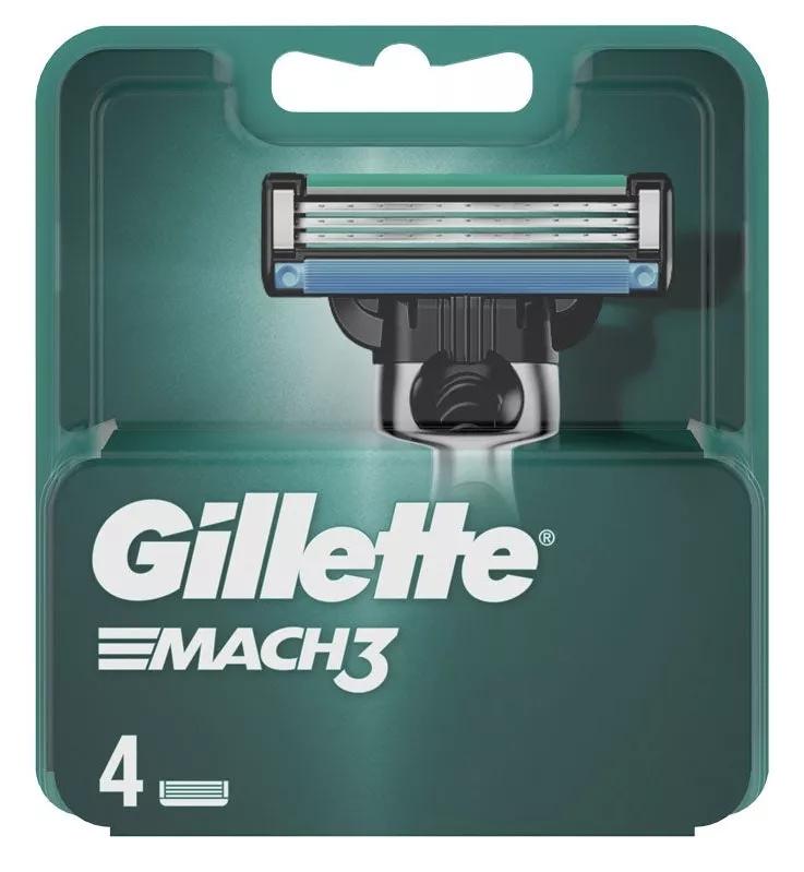 Gillette Recargas Mach3 4 Unidades