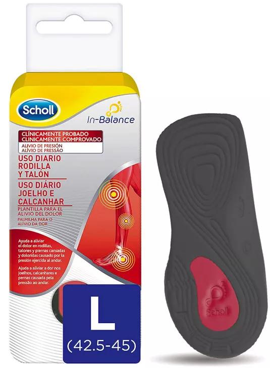 Scholl Plantilla Uso Diario Rodilla y Talón Talla L