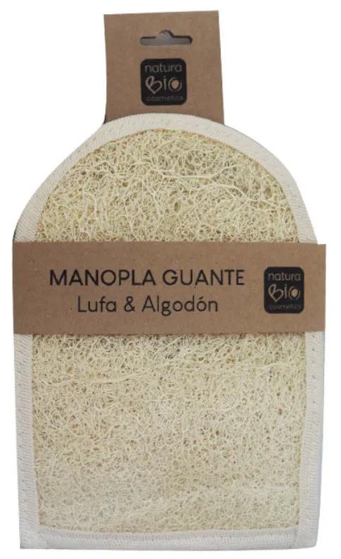 Gant en coton et loofah Naturbio Cosmetics